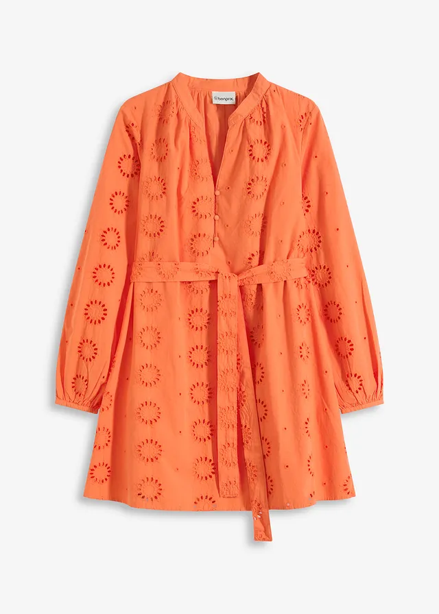 Robe blouse 100% coton • mangue • Boutique bonprix