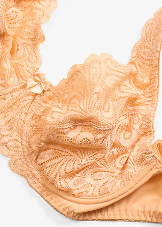 Podprsenka s kosticemi a polstrovanými ramínky • světle broskvová • bonprix obchod