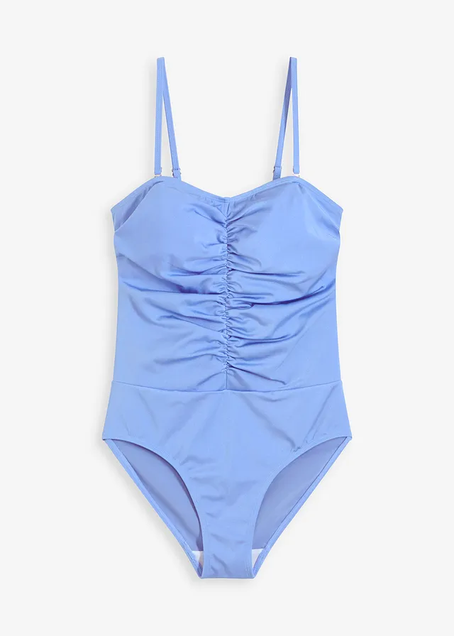 Costum de baie shape din material lucios, cu efect de modelare mediu