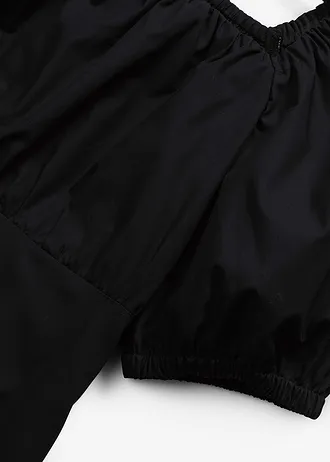 Midi šaty z čisté organické bavlny • černá • bonprix obchod