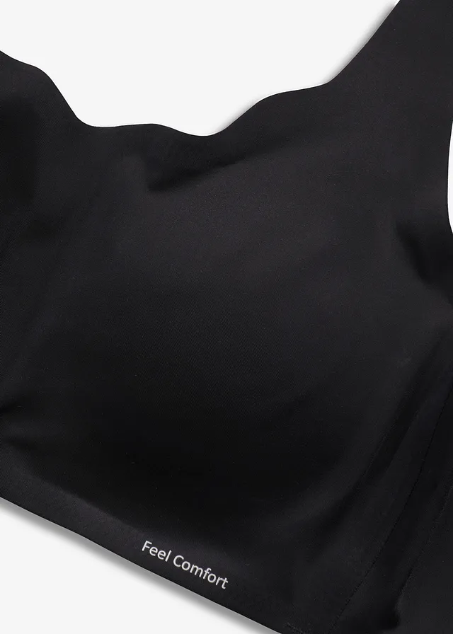 Soutien-gorge moulé sans armatures Feel Comfort à découpes laser • noir • product-page.page-title-suffix