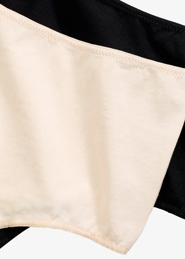 Maxi string high waist (set van 4) • zwart+sandbeige • product-page.page-title-suffix