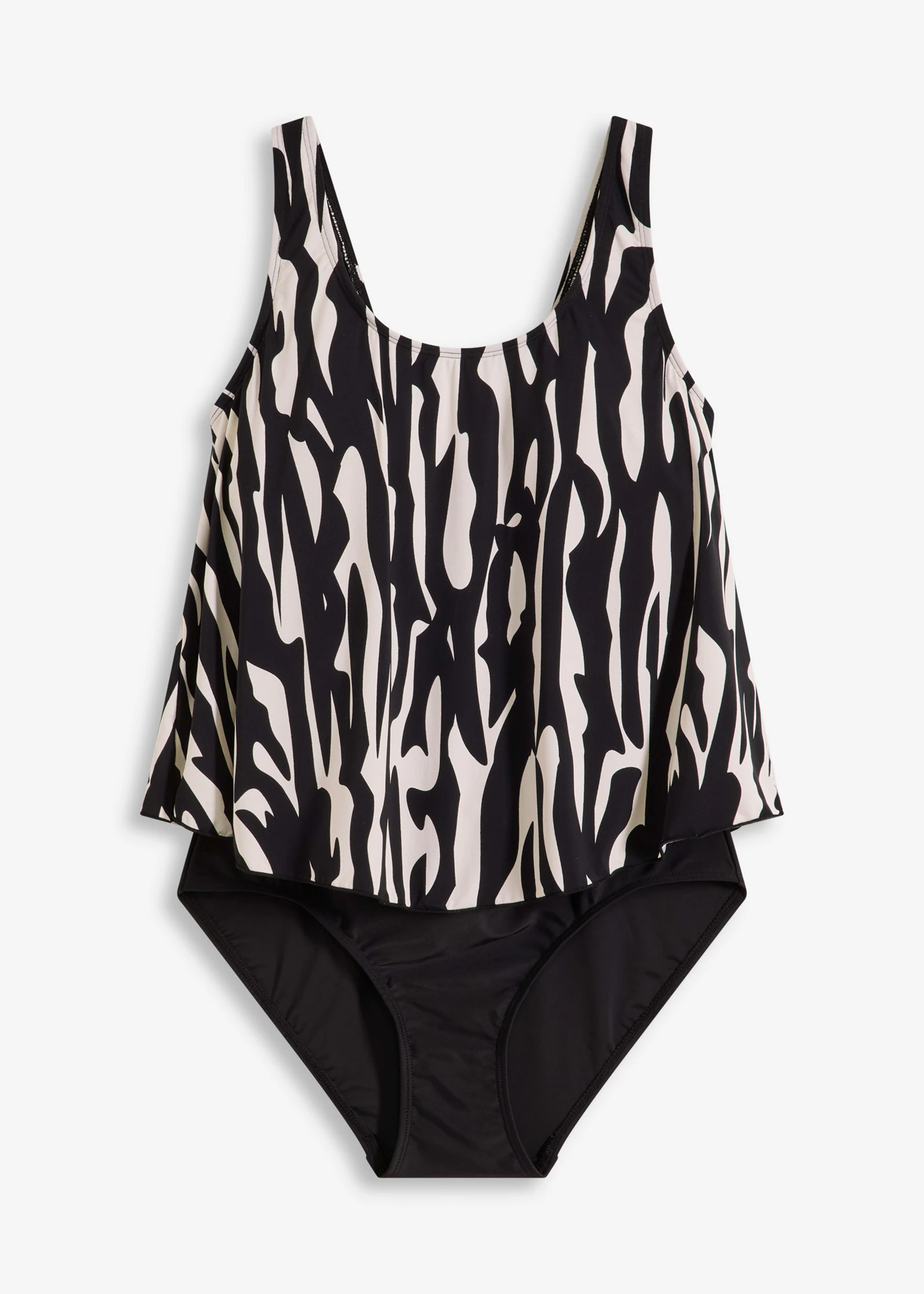 Jednodílné plavky • béžová + černá • bonprix obchod