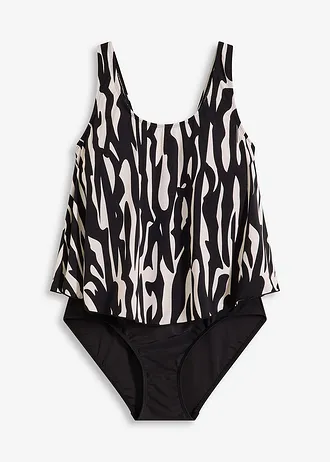 Badpak, Kleur: beige-zwart