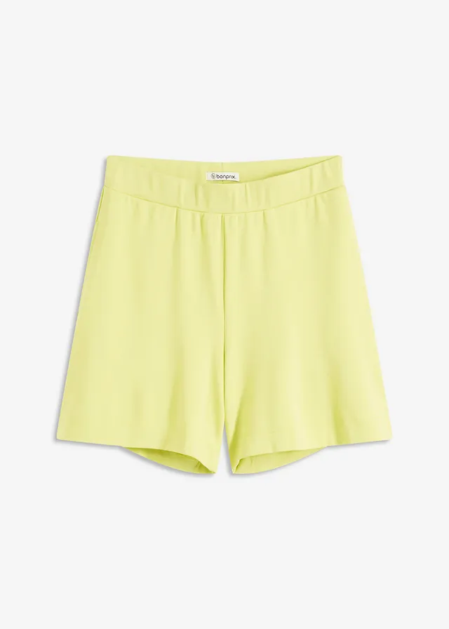 Pantaloni scurți cu talie elastică din material comod Punto di Roma