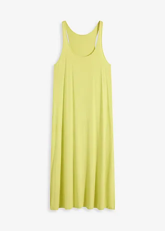 Robe fluide en jersey viscose, Couleur: jaune citron