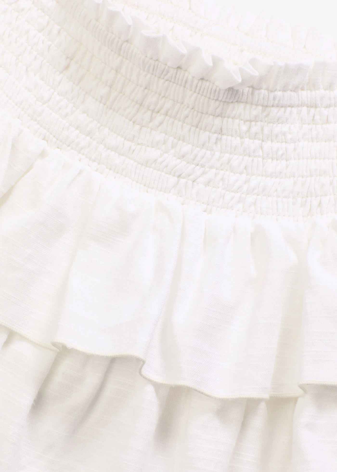 Mini-jupe 100% coton • blanc • Boutique bonprix