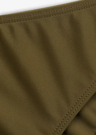 Bas de maillot à échancrure haute • olive foncé • Boutique bonprix