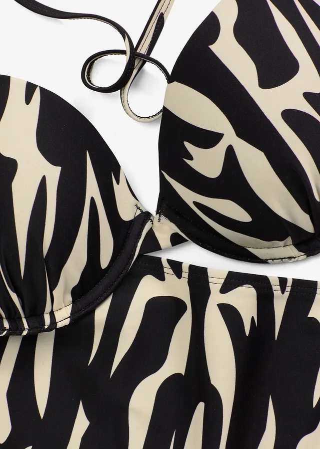 Bikini à armatures (ens. 2 pces) • noir/beige graphique • product-page.page-title-suffix