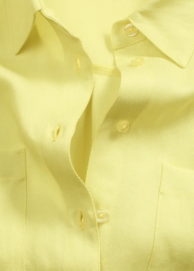 Overhemdblouse in een soepele lyocellmix • citrusgeel • product-page.page-title-suffix
