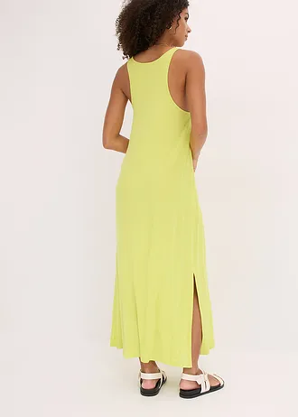 Jersey jurk van soepele viscose, Kleur: citrusgeel