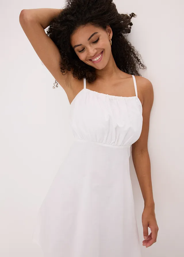 Robe courte 100% coton • blanc • product-page.page-title-suffix