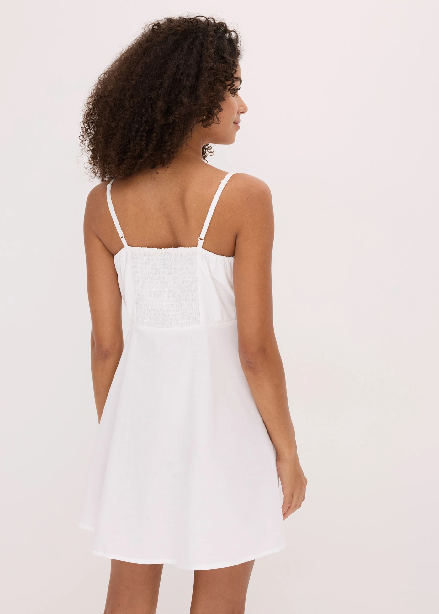 Mini jurk van biolgisch katoen • wit • bonprix online shop