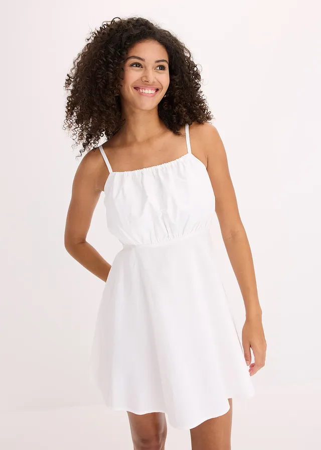 Robe courte 100% coton • blanc • product-page.page-title-suffix