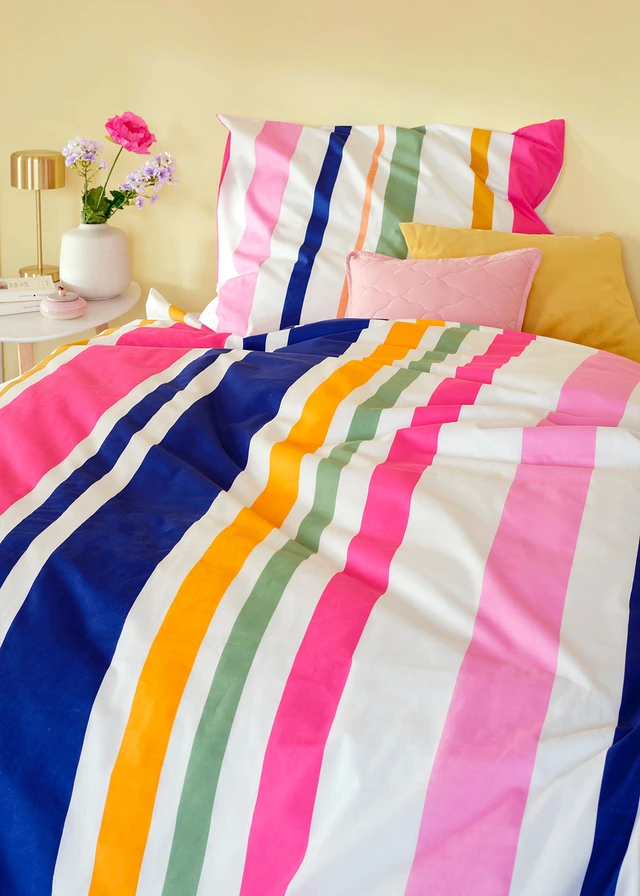 Perkal dekbedovertrek, Kleur: multicolour
