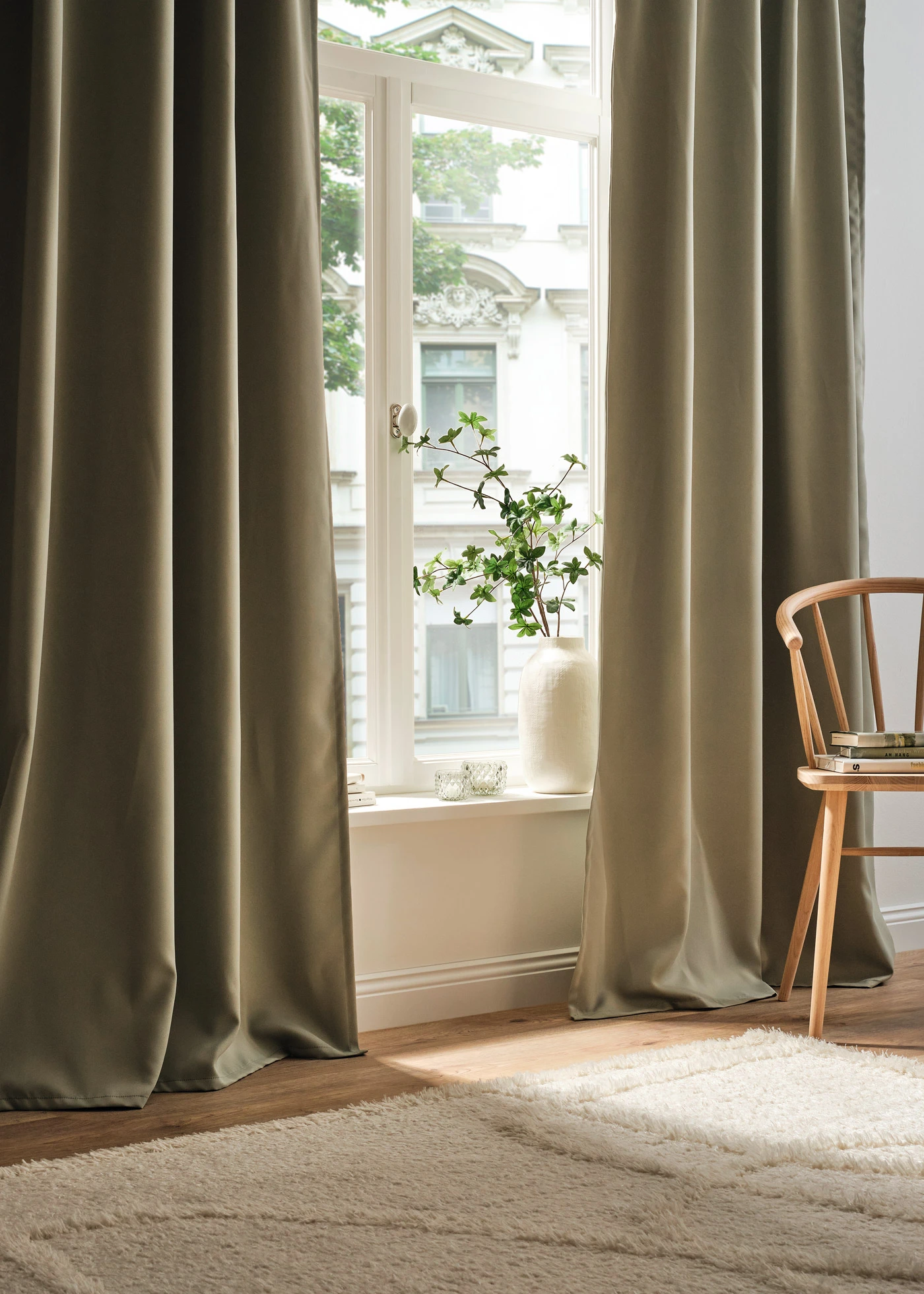 Zatemňujúci záves, v rôznych veľkostiach (1 ks v balení) • šalviovo zelená • obchod bonprix