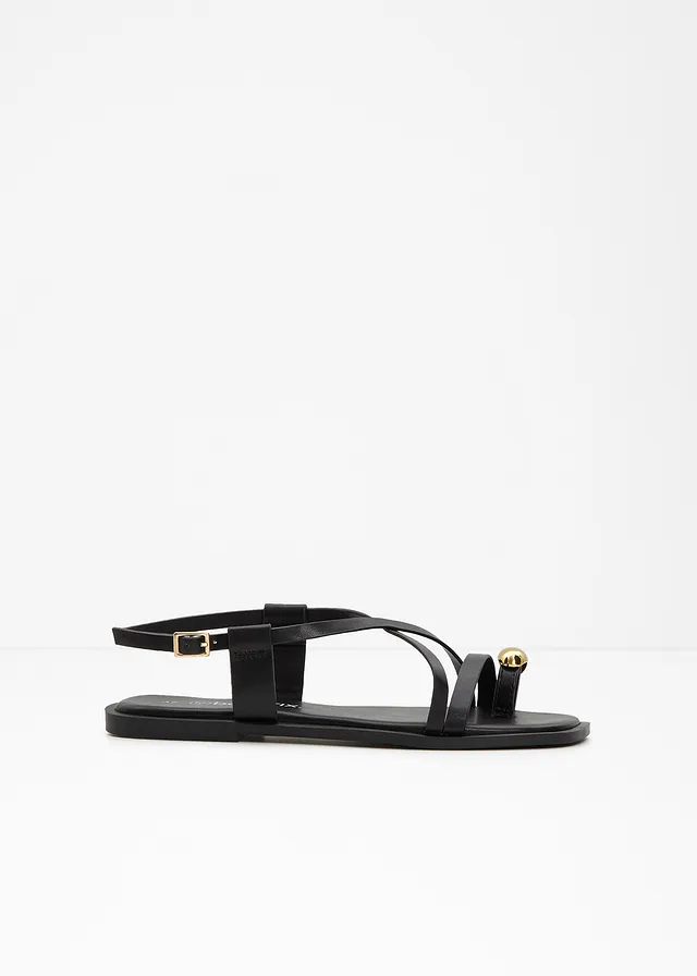 Sandalen, Kleur: zwart
