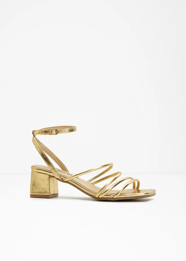 Sandales aspect métallisé • doré • Boutique bonprix