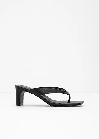 Klapki japonki na obcasie słupku