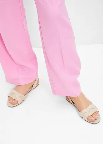 Sandály se splétaným vzhledem • světle písková • bonprix obchod