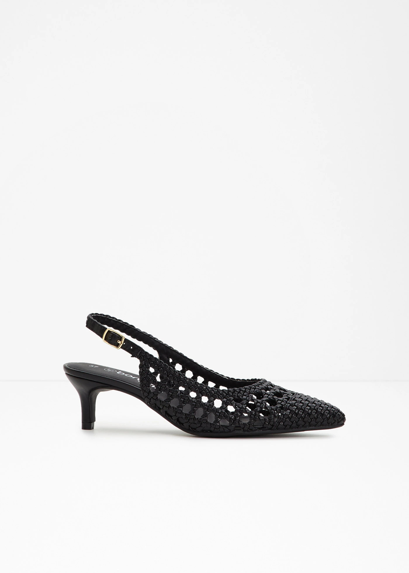 Escarpins slingback, aspect tressé • noir • product-page.page-title-suffix