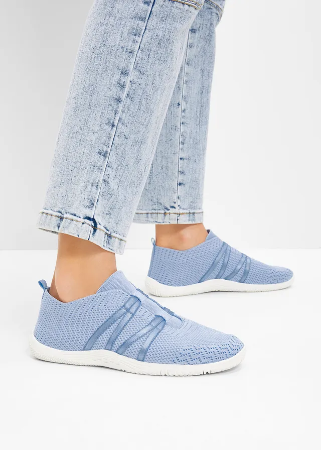 Chaussures pieds nus à semelle souple, Couleur: bleu givré