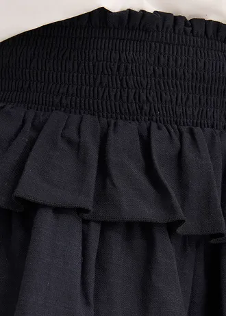 Fustă mini din bumbac 100% • negru • magazin bonprix