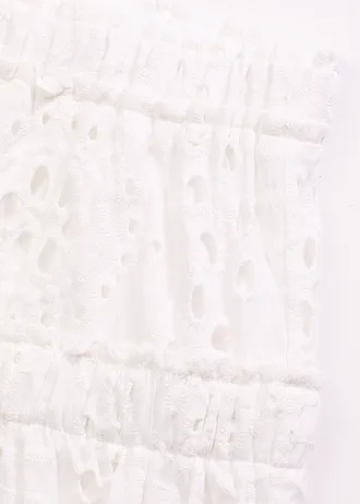 Minisukně s dírkovanou výšivkou • přírodní bílá • bonprix obchod