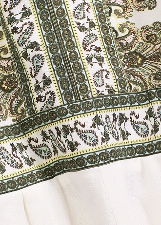 Overal s podílem lnu • přírodní bílo-olivová s kašmírovým vzorem • bonprix obchod