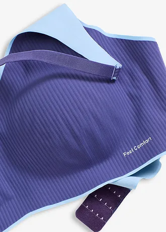Podprsenka bez kostíc, vatovaná, Feel Comfort • tmavá pacifická pásikovaná • obchod bonprix