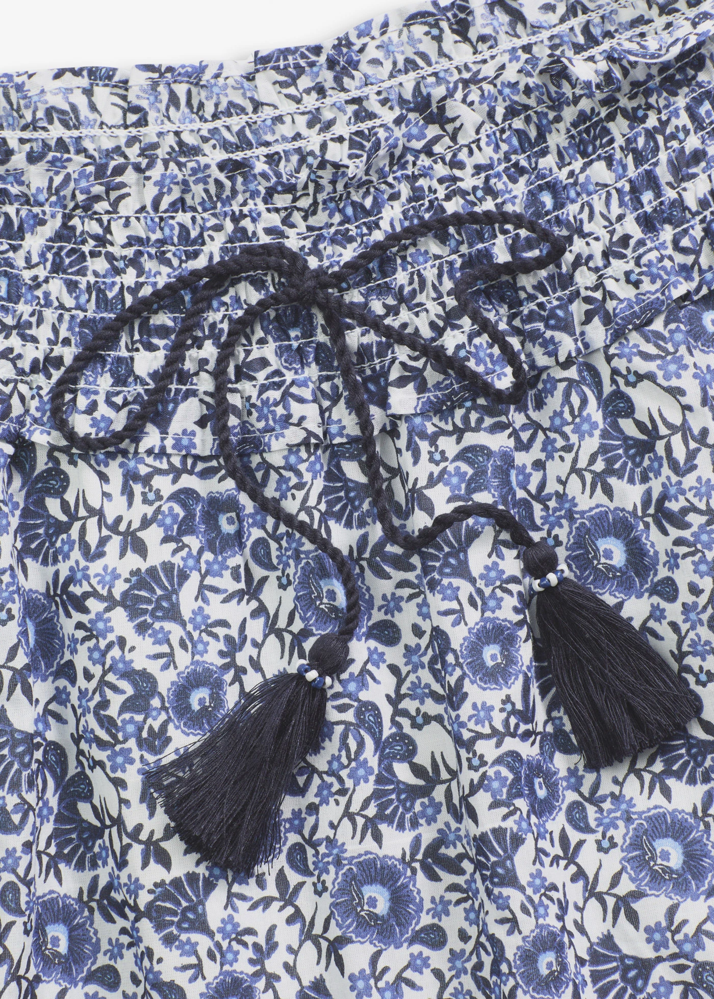 Boho minisukně z lehké bavlny • modrá s květy • bonprix obchod