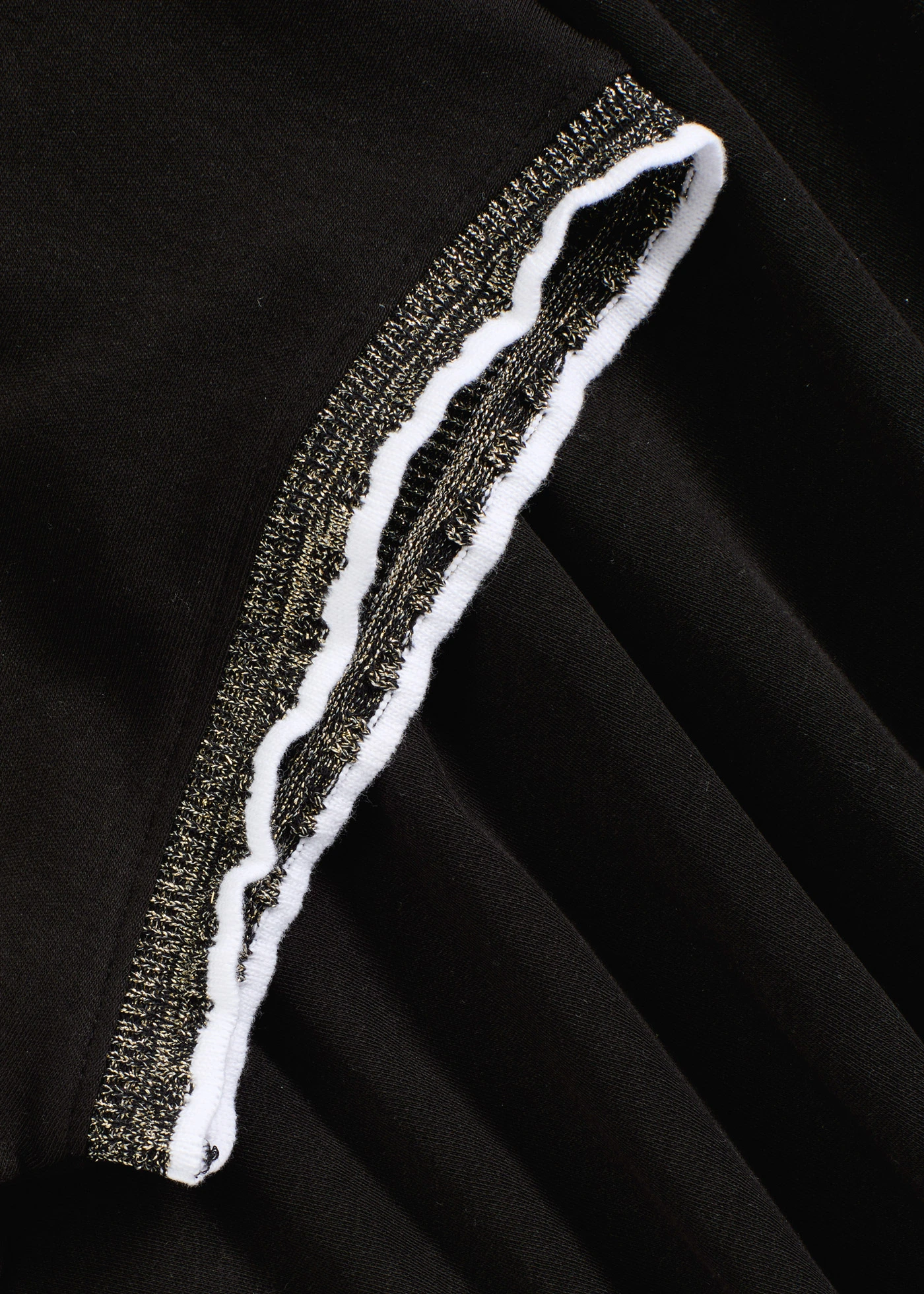 Shirt met versiering van puur katoen • zwart • bonprix online shop