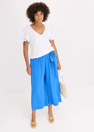 Shirt met volants, Kleur: wit