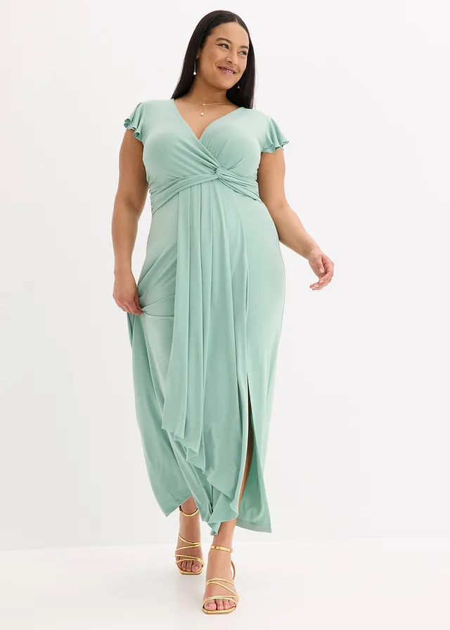 Robe longue, Couleur: vert pastel