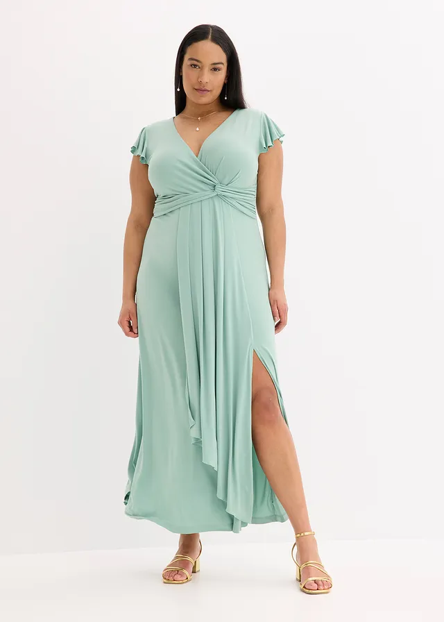 Robe longue, Couleur: vert pastel
