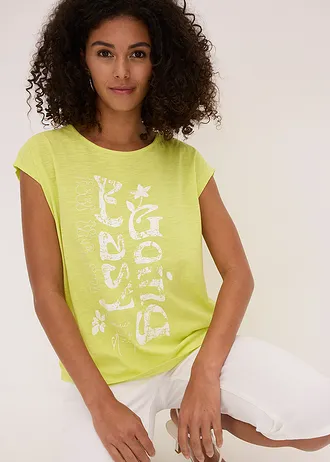 Longshirt van biologisch katoen • citrusgeel • bonprix online shop