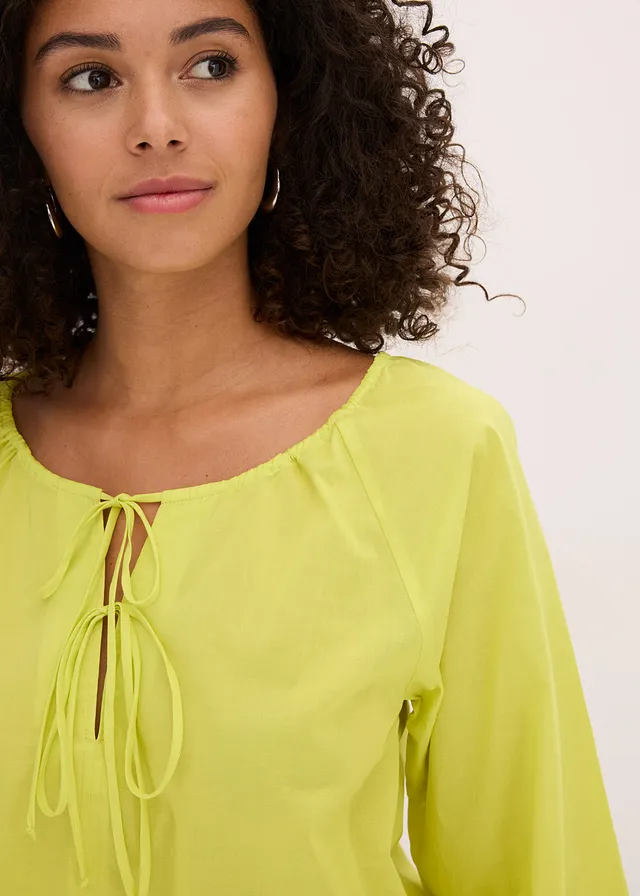Blouse van biologisch katoen • citrusgeel • product-page.page-title-suffix