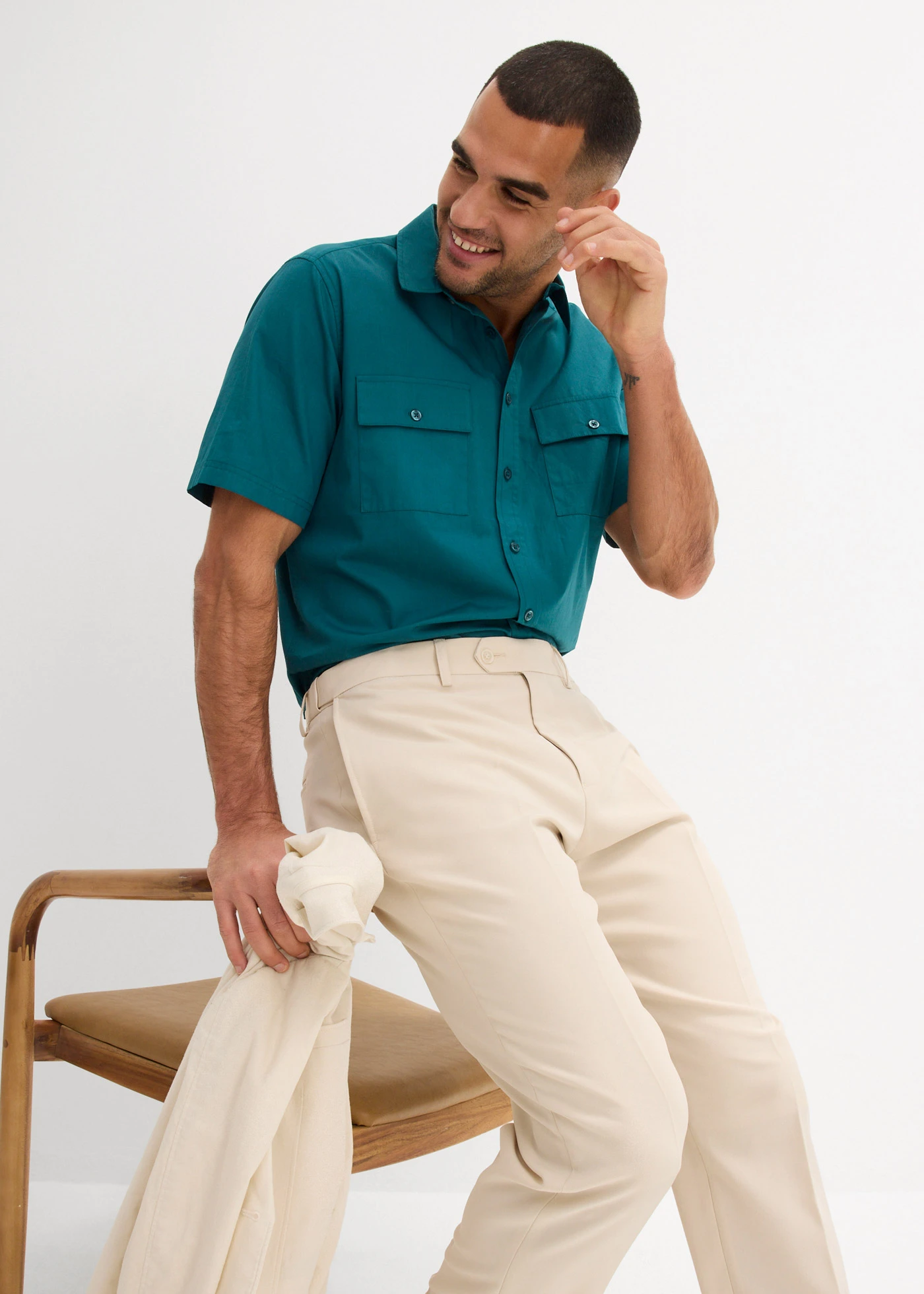 Modulární business kalhoty, Regular Fit • světle písková • bonprix obchod