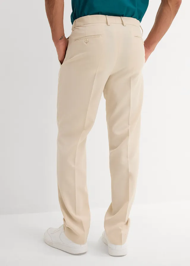 Mix & match pantalon, regular fit, Kleur: lichtsand