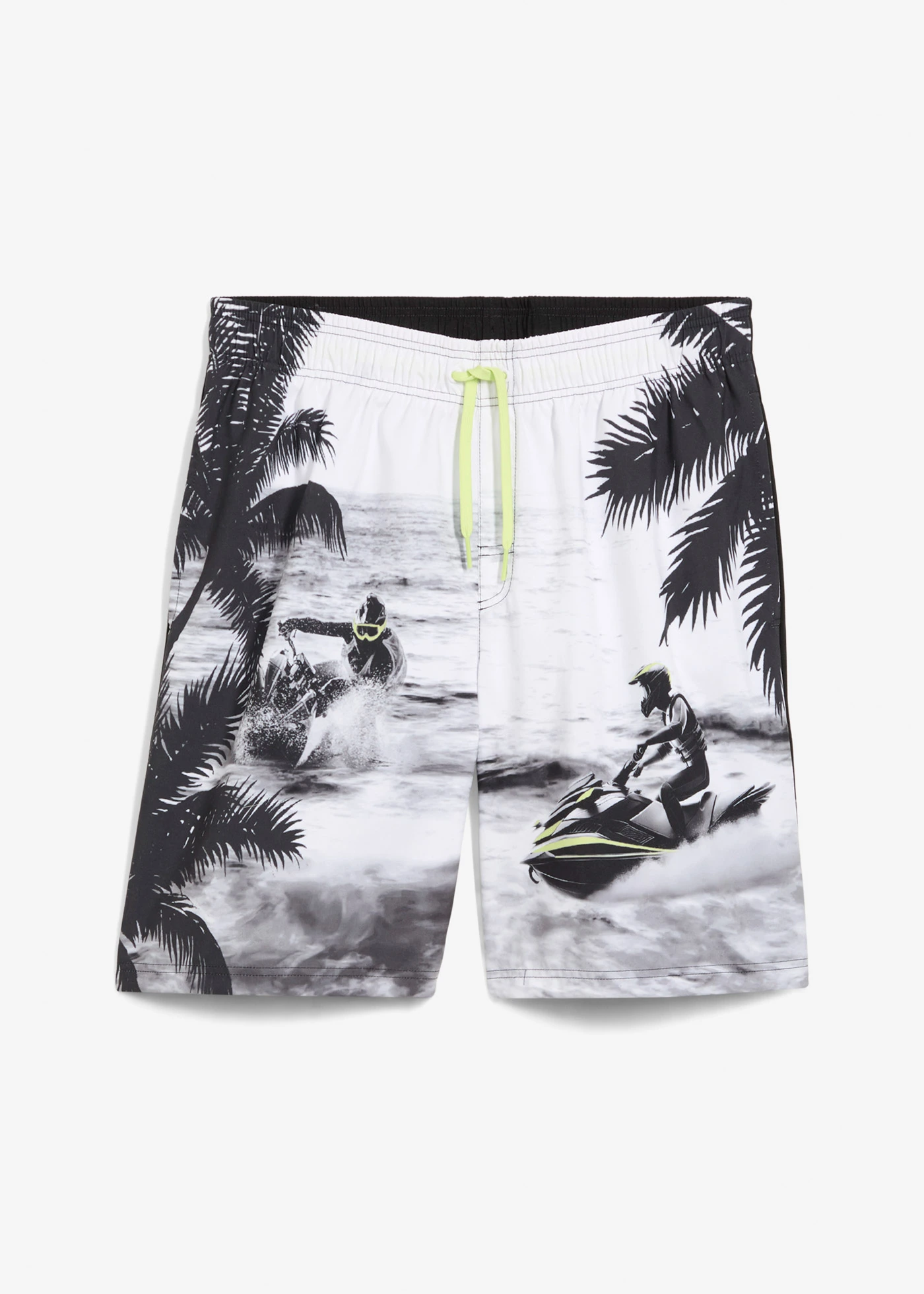 Zwemshort • zwart met print • bonprix online shop