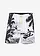 Zwemshort, Kleur: zwart met print