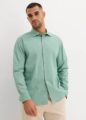 Chemise business 100% coton, regular • vert pastel • Boutique bonprix