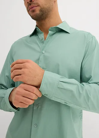 Chemise business 100% coton, regular • vert pastel • Boutique bonprix