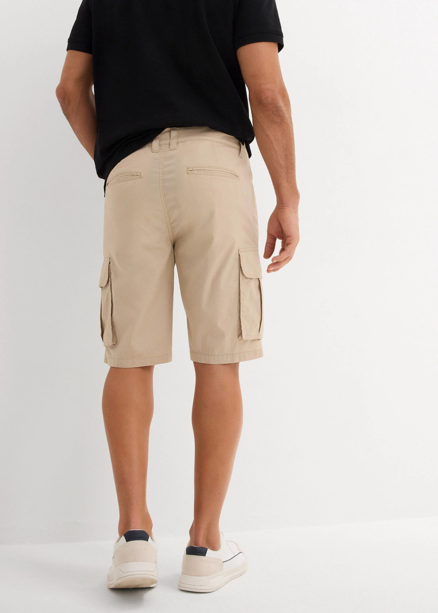 Bermude cargo stretch, Regular Fit • bej-nisip • magazin bonprix