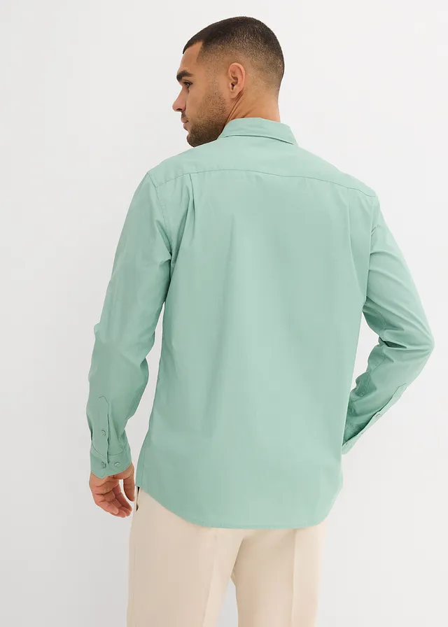 Chemise business 100% coton, regular • vert pastel • product-page.page-title-suffix