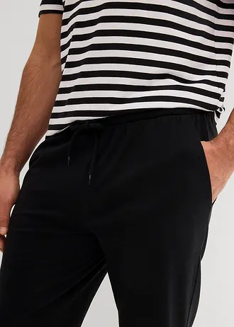 Bermude lejere din tricot (set/2 buc.) • bleumarin+negru • magazin bonprix