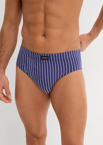 Maxislip met katoen (set van 4) • donker pacific gestreept • bonprix online shop