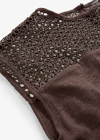 Top din in 100% • maro închis • magazin bonprix