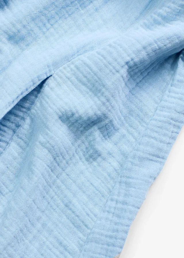 Korte jurk van mousseline • lichtblauw • product-page.page-title-suffix