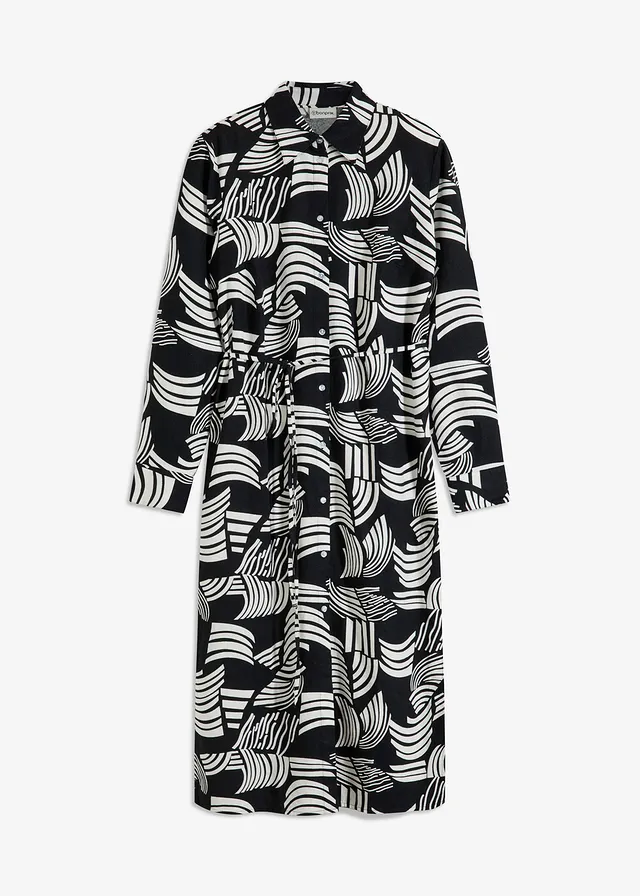 Blúzkové šaty z ľahkého pláteného mixu